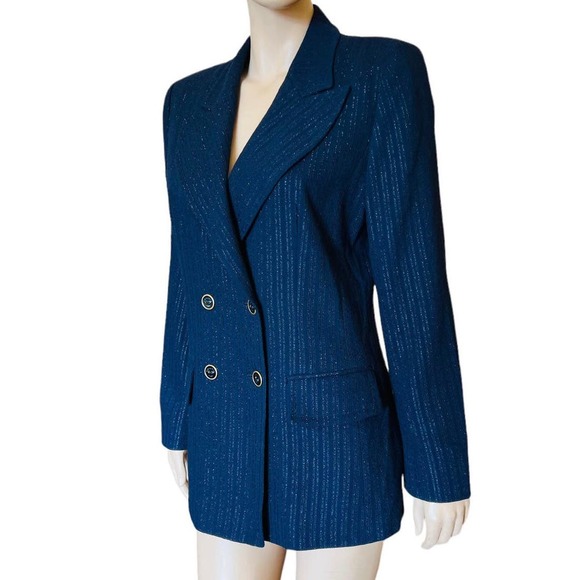 Vintage Electre Paris Wool Top Blazer Size Medium  Made in France - Picture 4 of 12